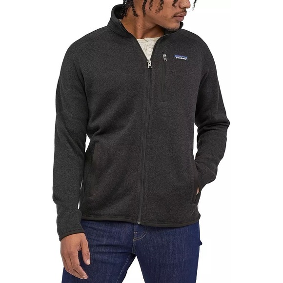 Patagonia Mens Better Sweater Fleece Jacket Full Zip In Black XXL